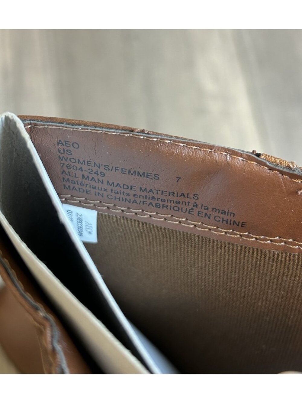 American Eagle Women’s Knee High Boots Brown Riding Size 7 New w Box Y2K Classic - Picture 10 of 12